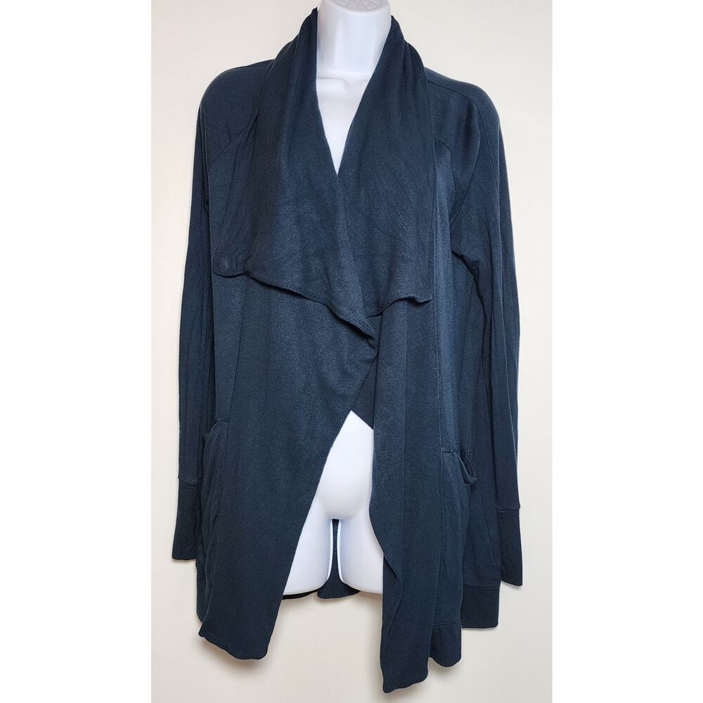 Athleta Draped Open Front Cardigan Minimalist Athleisure Lounge XXS